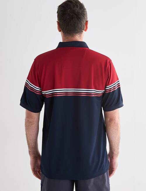 Line 7 Ralph Short Sleeve Polo Shirt, Red product photo View 02 L