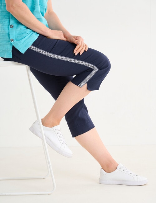 Line 7 Byron Capri Pant, Blue product photo