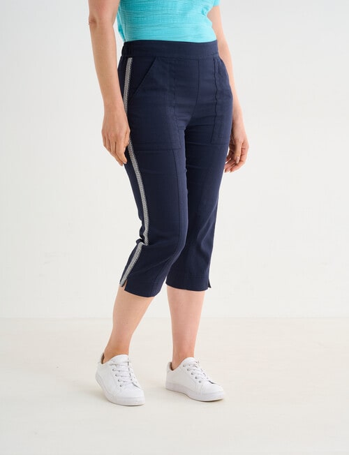 Line 7 Byron Capri Pant, Blue product photo View 05 L