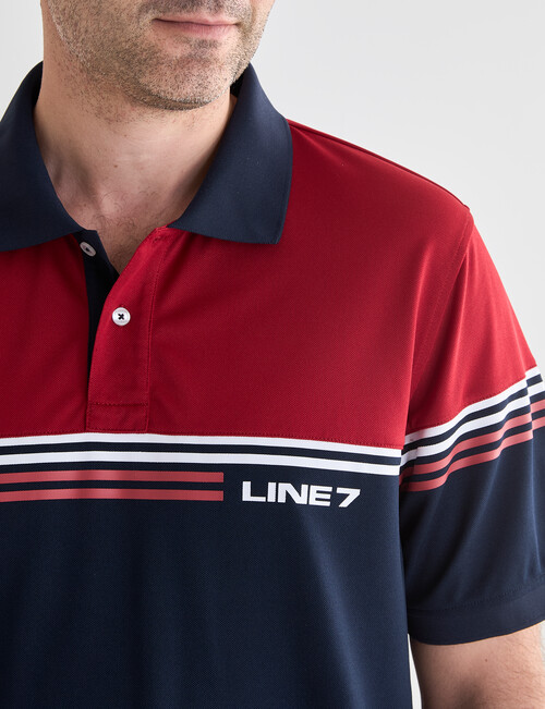 Line 7 Ralph Short Sleeve Polo Shirt, Red product photo View 04 L