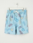 No Issue All Over Print Aloha Volley Short, Blue product photo