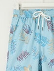 No Issue All Over Print Aloha Volley Short, Blue product photo View 03 S