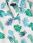 No Issue Aloha All Over Print Short Sleeve Shirt, Apple & White product photo View 02 S