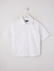 No Issue Crop Short Sleeve Shirt, White product photo