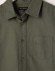 No Issue Crop Short Sleeve Shirt, Khaki product photo View 02 S