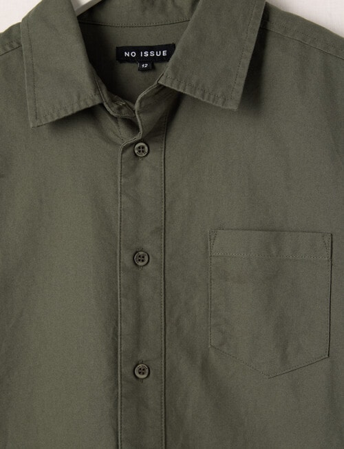 No Issue Crop Short Sleeve Shirt, Khaki product photo View 02 L