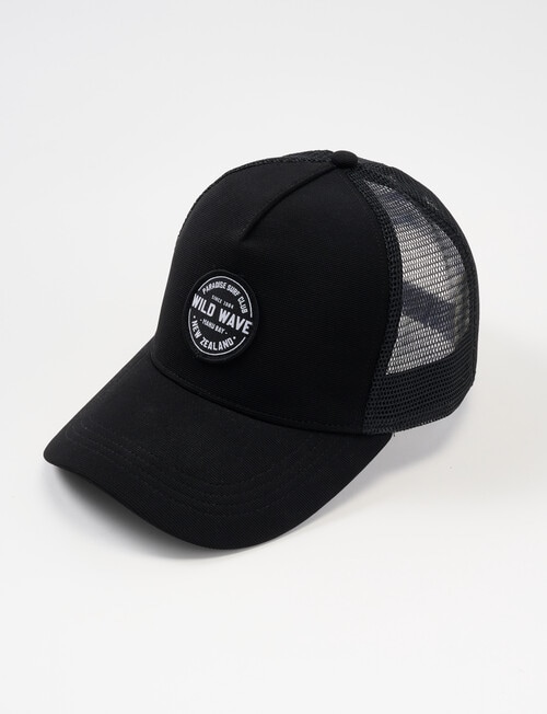 Gasoline Wild Wave Trucker Cap, Black product photo