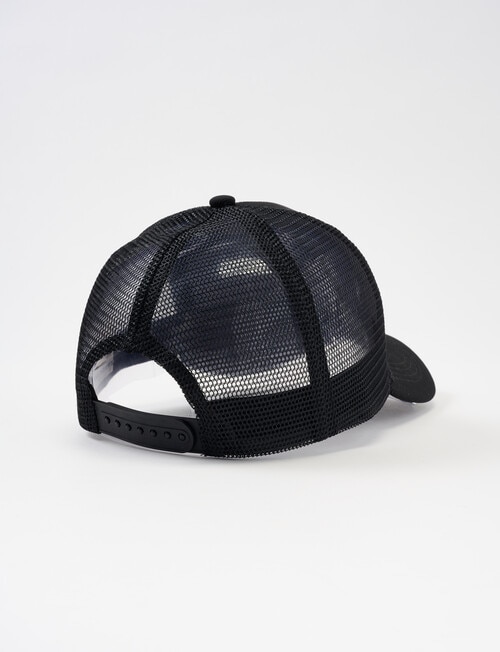 Gasoline Wild Wave Trucker Cap, Black product photo View 02 L