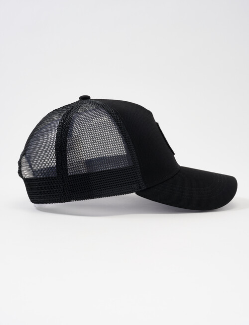 Gasoline Wild Wave Trucker Cap, Black product photo View 04 L