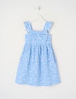Mac & Ellie Ditsy Floral Bow Dress, Periwinkle product photo