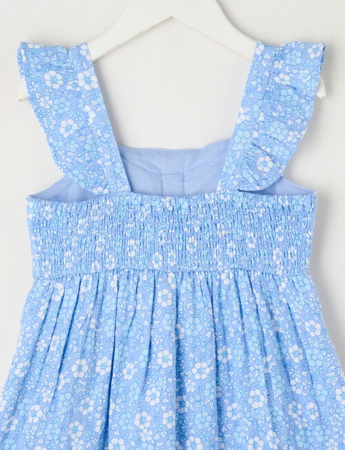 Mac & Ellie Ditsy Floral Bow Dress, Periwinkle product photo View 02 L