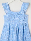 Mac & Ellie Ditsy Floral Bow Dress, Periwinkle product photo View 03 S