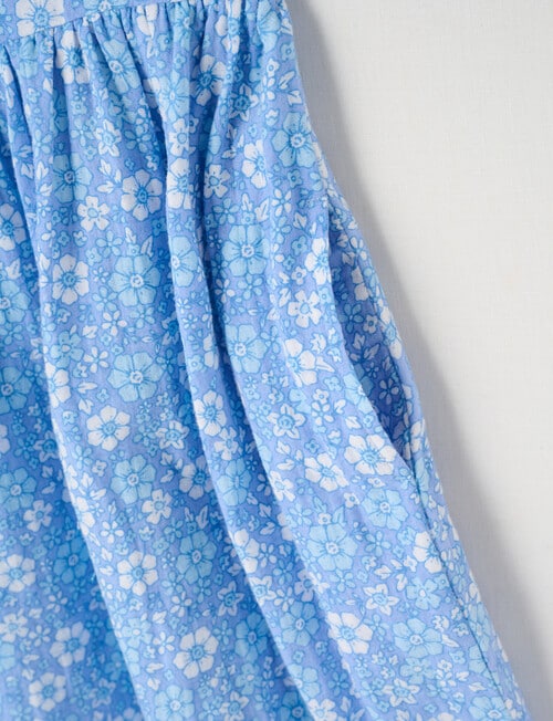 Mac & Ellie Ditsy Floral Bow Dress, Periwinkle product photo View 04 L