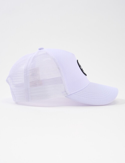 Gasoline Wild Wave Trucker Cap, White product photo View 04 L