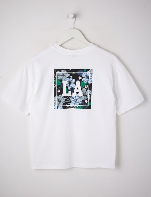 No Issue Aloha Short Sleeve Box Tee, White product photo View 02 L