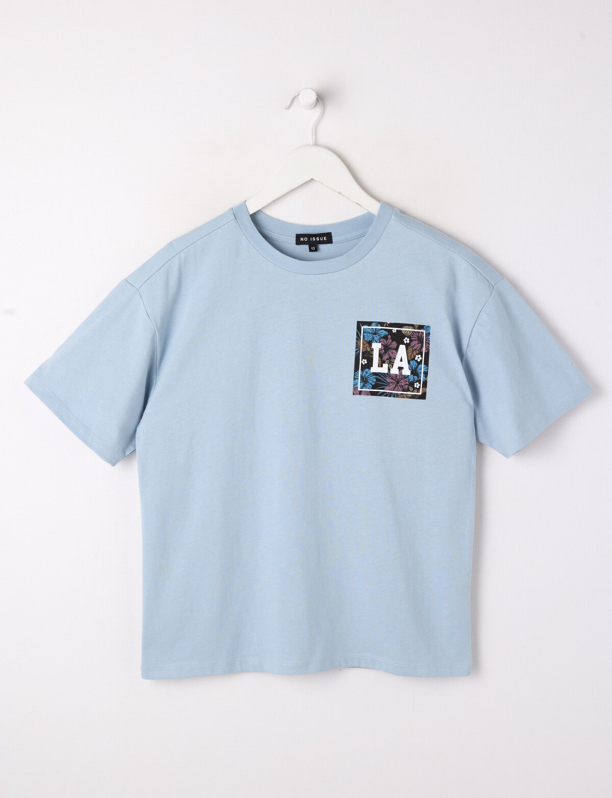 No Issue Aloha Short Sleeve Box Tee, Cloud - Childrens Clearance