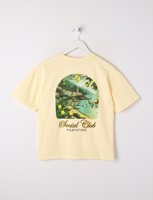 No Issue Social Club Short Sleeve Box Tee, Lemon product photo View 02 L