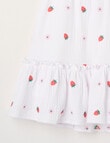 Mac & Ellie Strawberry Daisy Cut Out Back Embroided Dress, Vanilla product photo View 03 S