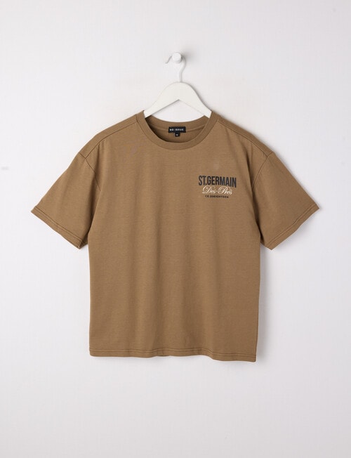 No Issue St Germain Short Sleeve Box Tee, Mocha product photo