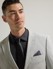 Laidlaw + Leeds Texture Stretch Tailored Jacket, Light Grey product photo View 05 S