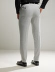 Laidlaw + Leeds Texture Stretch Tailored Pant, Light Grey product photo View 02 S