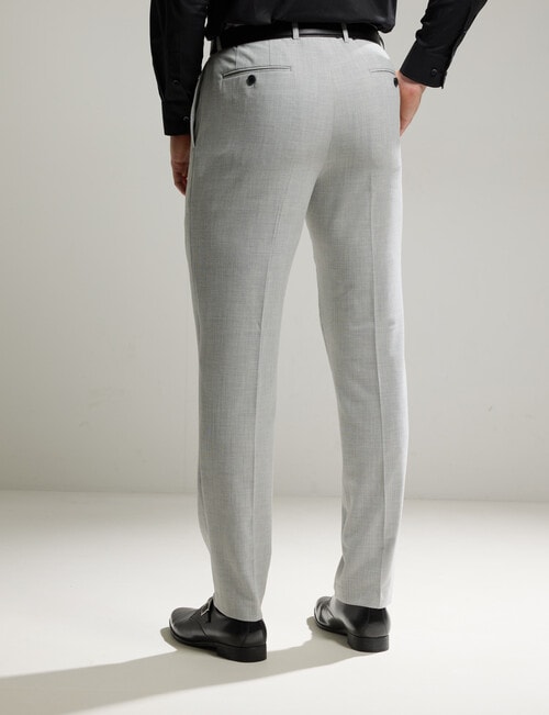 Laidlaw + Leeds Texture Stretch Tailored Pant, Light Grey product photo View 02 L