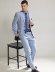 Laidlaw + Leeds Texture Stretch Tailored Jacket, Light Blue product photo View 03 S