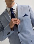 Laidlaw + Leeds Texture Stretch Tailored Jacket, Light Blue product photo View 04 S