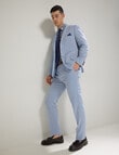 Laidlaw + Leeds Texture Stretch Tailored Pant, Light Blue product photo View 05 S
