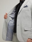 Laidlaw + Leeds Texture Stretch Tailored Jacket, Light Grey product photo View 06 S