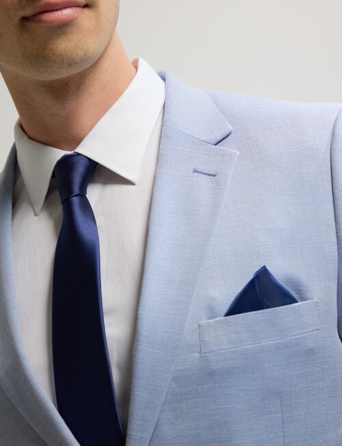 Laidlaw + Leeds Texture Stretch Tailored Jacket, Light Blue product photo View 05 L