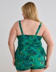 Zest Resort Curve Palm Tiered Tankini, Green product photo View 02 S