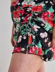 Zest Resort Curve Ruched Swim Skort, Hot House & Animal product photo View 04 S