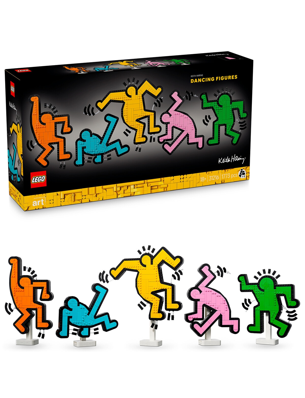 LEGO Art Keith Haring, Dancing Figures