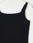 Switch Emma Scoop Neck Rib Singlet, Black product photo View 02 S