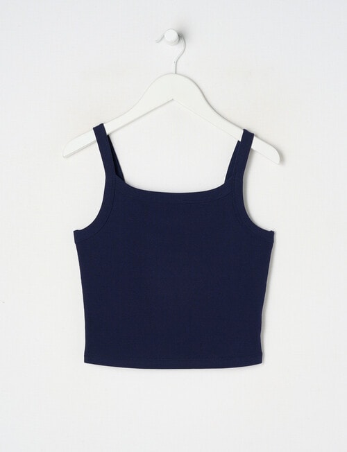 Switch Emma Scoop Neck Rib Singlet, Navy product photo