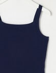 Switch Emma Scoop Neck Rib Singlet, Navy product photo View 02 S