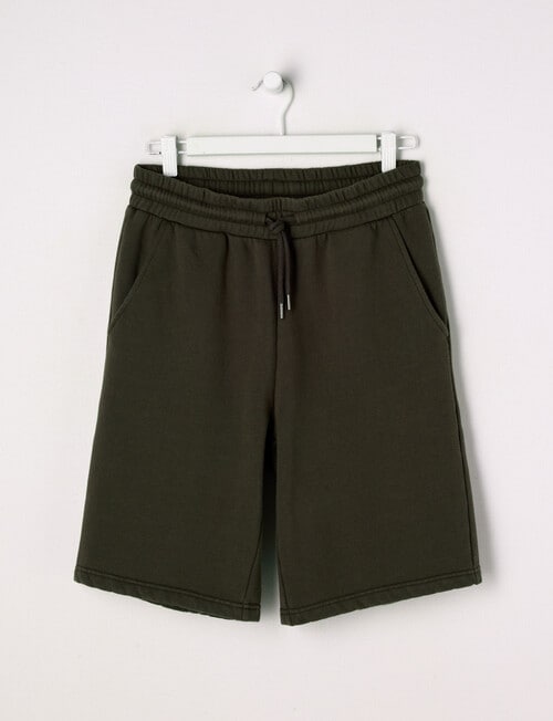 No Issue Oversize Skate Washed Knit Short, Black product photo