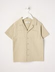 Mac & Ellie Waffle Short Sleeve Shirt, Sand product photo