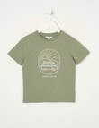 Mac & Ellie Embroidered Van Short Sleeve Tee, Leaf product photo