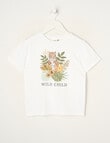Mac & Ellie Wild Child Short Sleeve Tee, Rice product photo