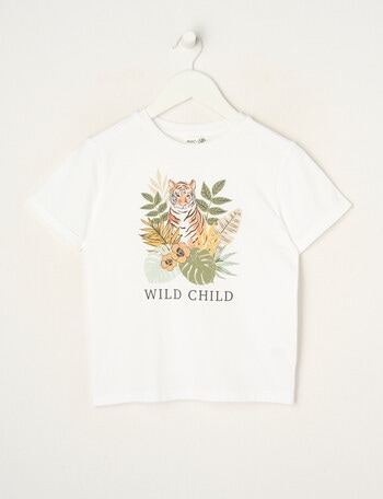 Mac & Ellie Wild Child Short Sleeve Tee, Rice product photo