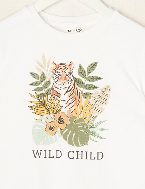 Mac & Ellie Wild Child Short Sleeve Tee, Rice product photo View 02 L