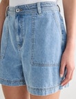 Denim Republic Patch Pocket Short, Light Wash product photo