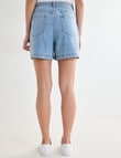 Denim Republic Patch Pocket Short, Light Wash product photo View 02 S