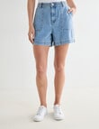 Denim Republic Patch Pocket Short, Light Wash product photo View 04 S