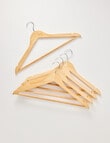 Haven Essentials Ensemble Wooden Coat Hanger, Set of 5 product photo View 02 S