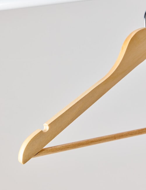 Haven Essentials Ensemble Wooden Coat Hanger, Set of 5 product photo View 03 L