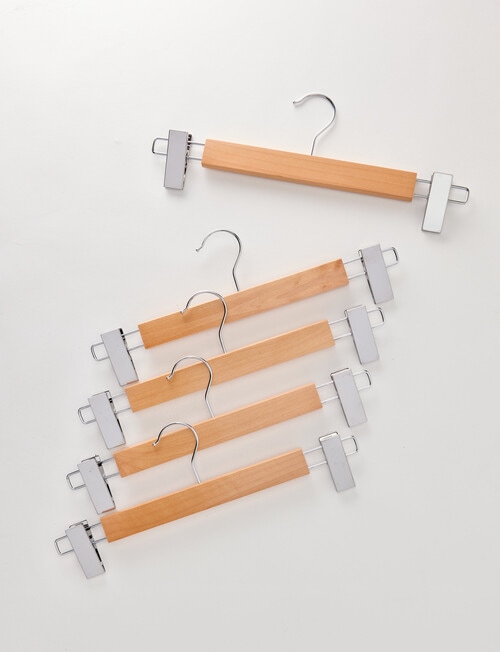 Haven Essentials Ensemble Wood Clip Hanger, Set of 5 product photo View 02 L