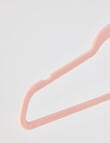 Haven Essentials Ensemble Thin Coat Hanger Flocked Pink, Set of 10 product photo View 03 S